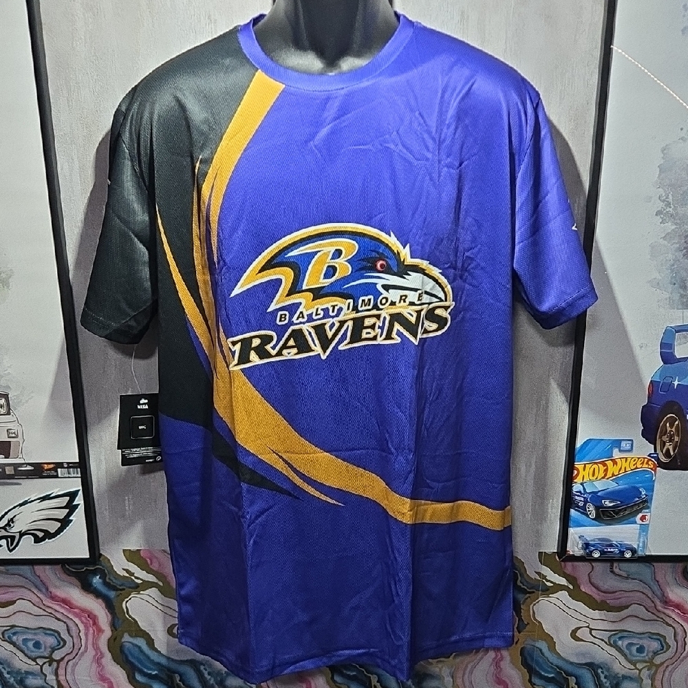 XXL Baltimore Ravens Custom Sublimated NFL Football Game Day Fan Jersey